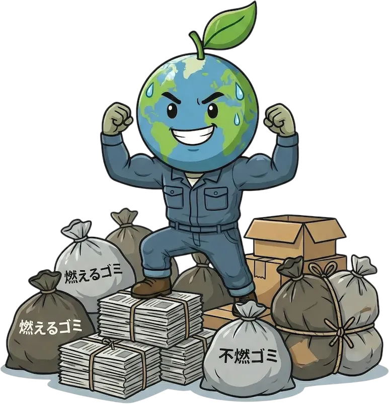 年末の大掃除で出たゴミを一気に処分したい